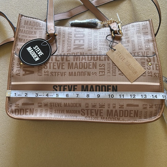 Steve Madden BPierce Logo Bag with Interior Crossbody Pouch - New - Picture 9 of 14